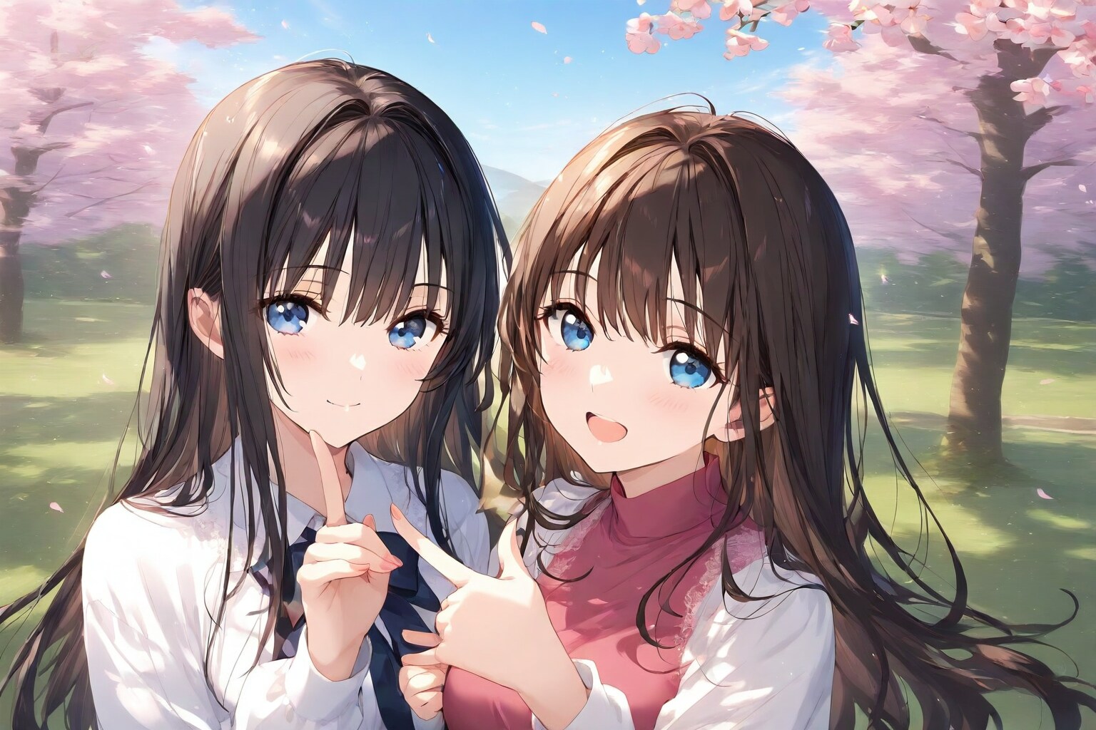 今日も「指フレーム」挑戦 | の人気AIイラスト・グラビア