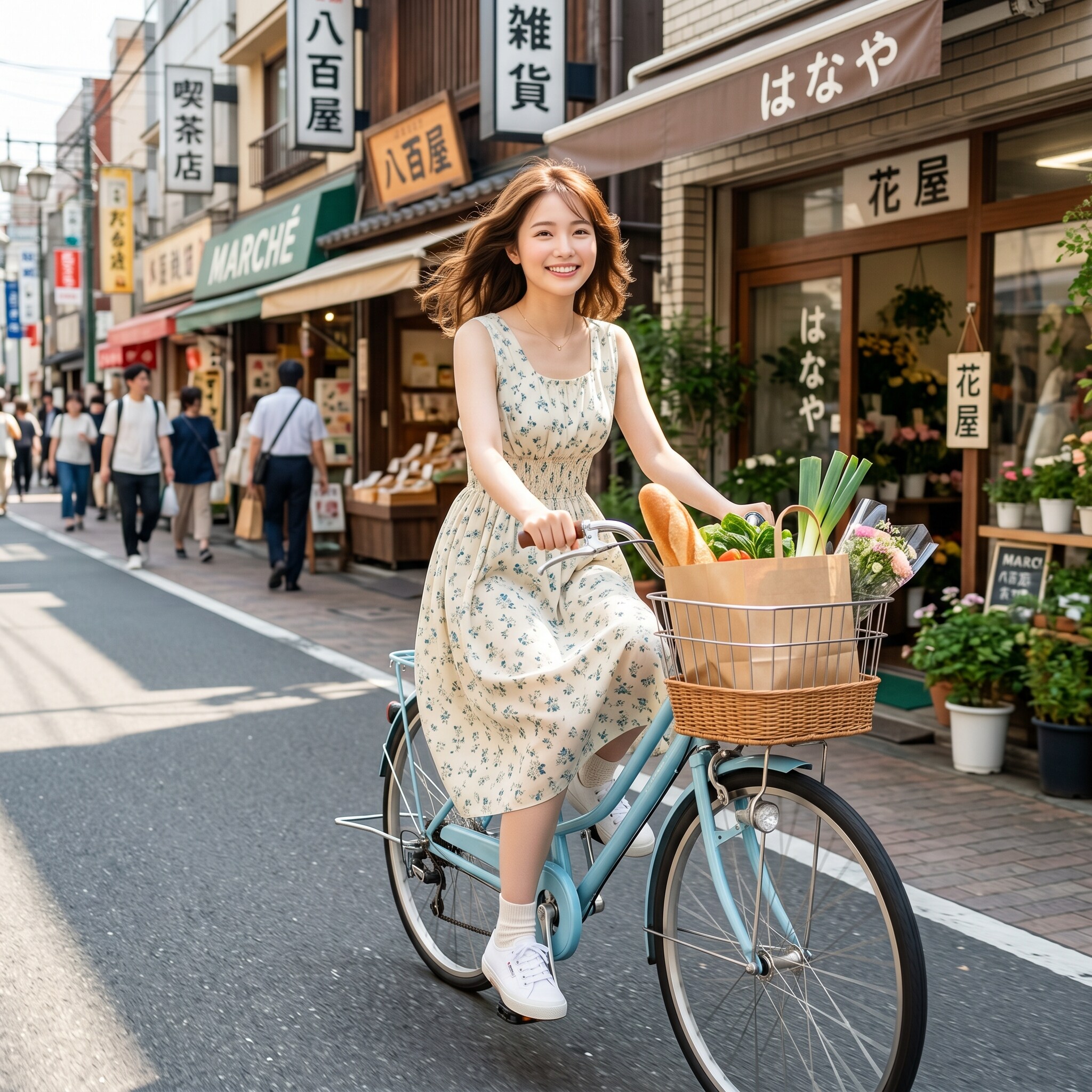 自転車でお買い物