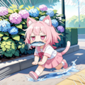 紫陽花にかまってる暇はにゃい！！ 3枚目
