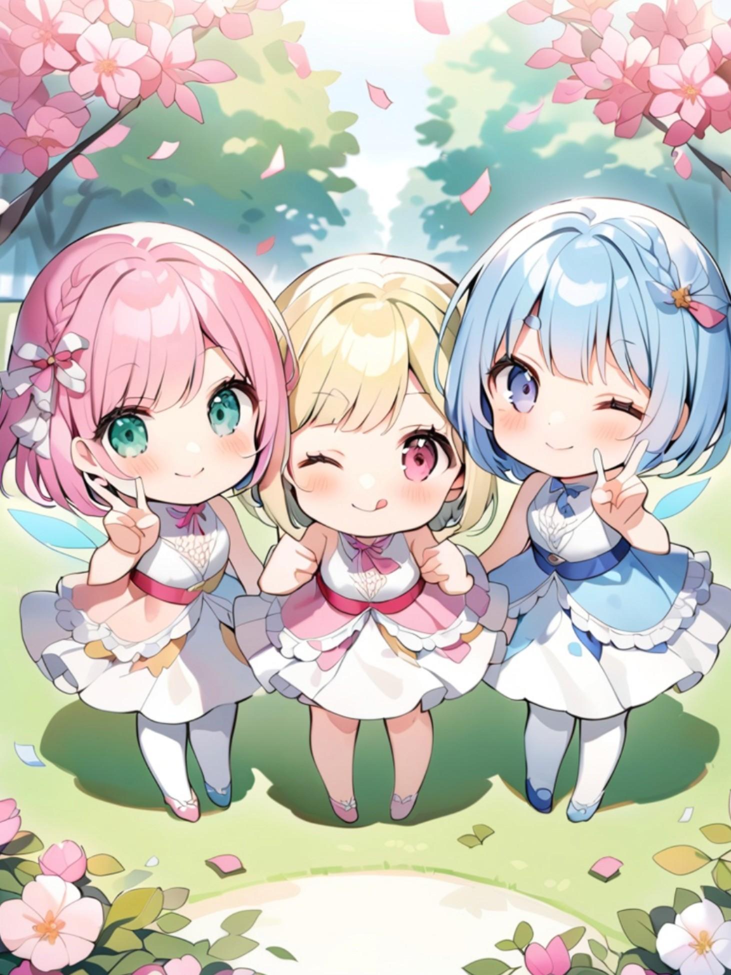 仲良しの三つ子ちゃん