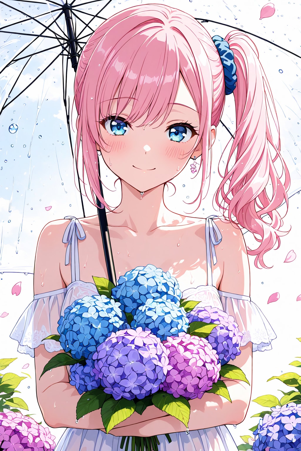 紫陽花　雨のち晴れ