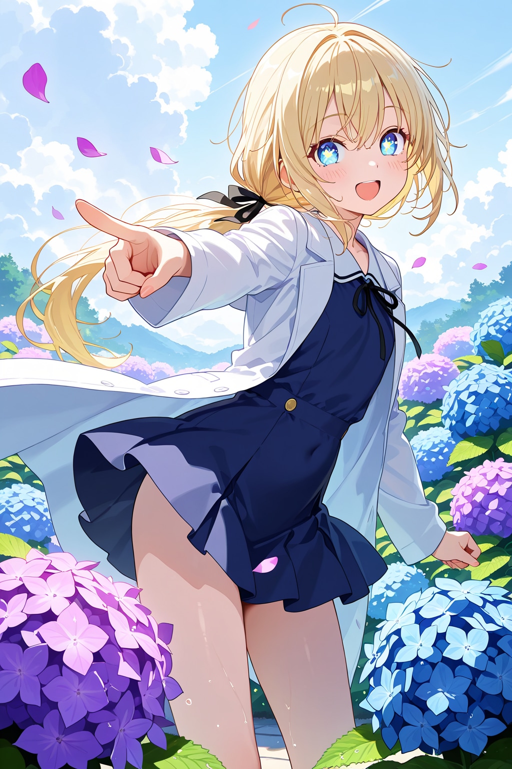 紫陽花　雨のち晴れ