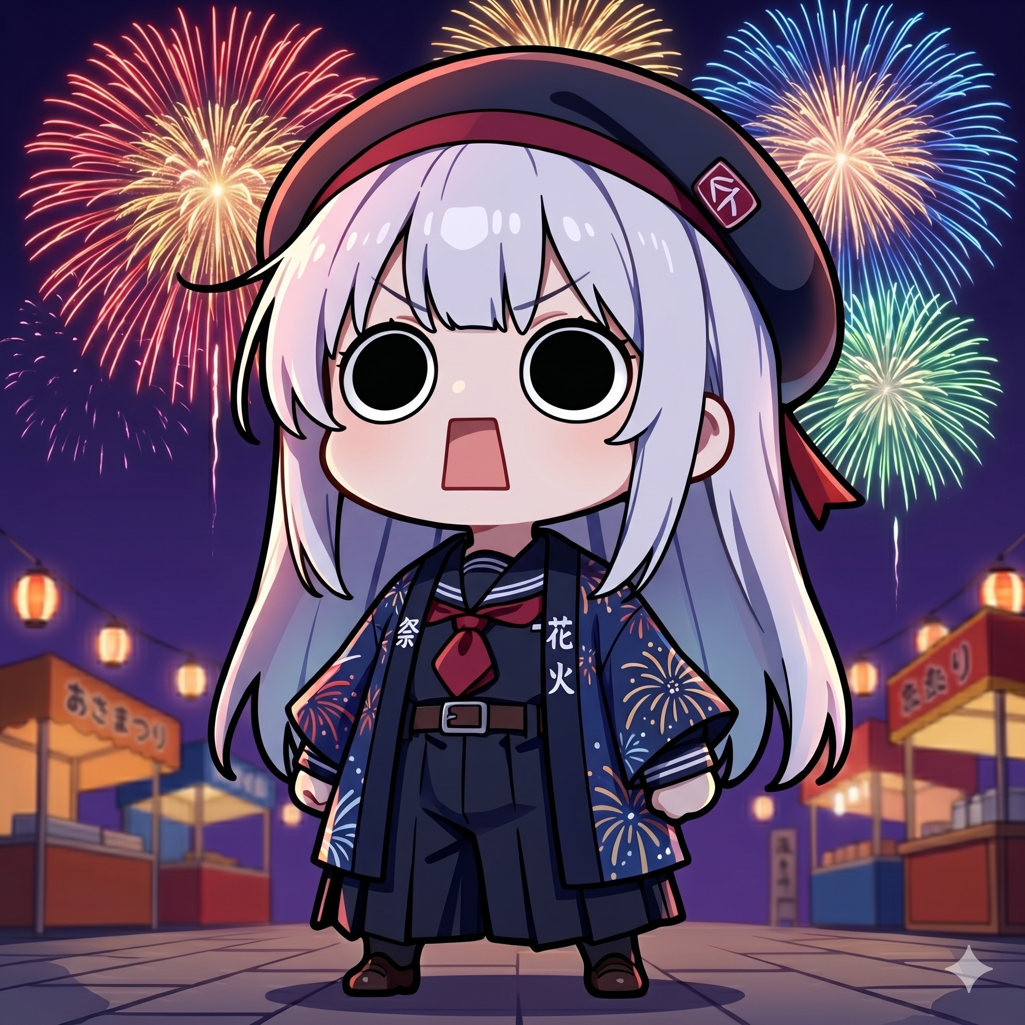 花火を楽しむえらいこっちゃ嬢 | の人気AIイラスト・グラビア
