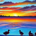 Chickens or ducks above the cloud 3枚目