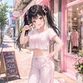 千夏ちゃんの夏コーデ（パンツスタイル） 4枚目