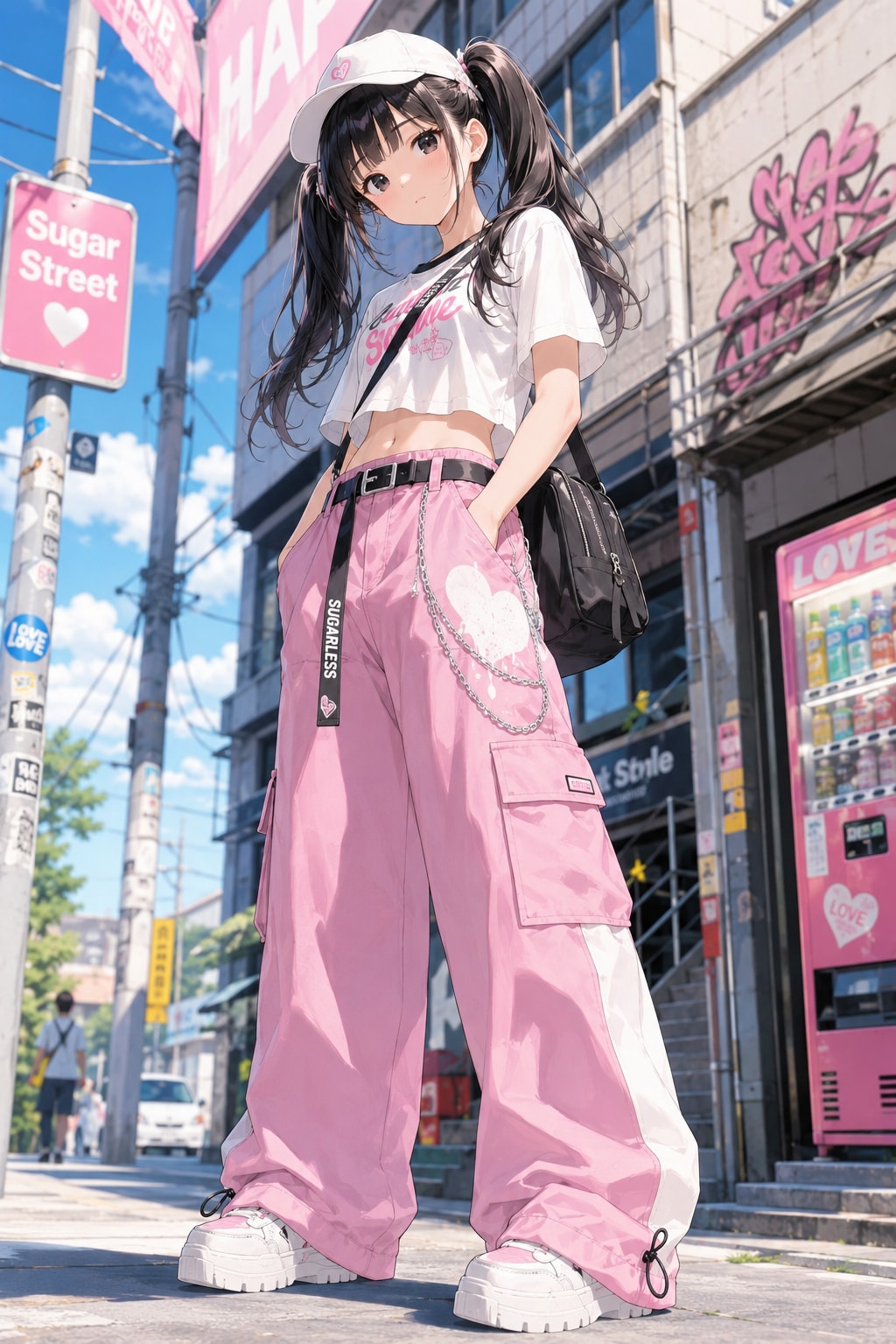 千夏ちゃんの夏コーデ（パンツスタイル）