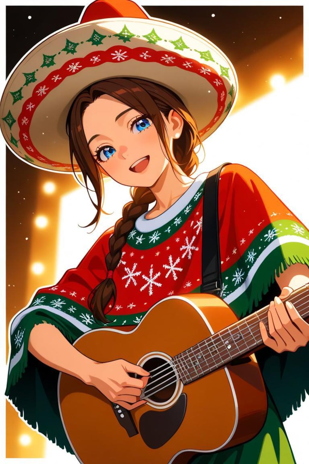 クリスマスなポンチョ