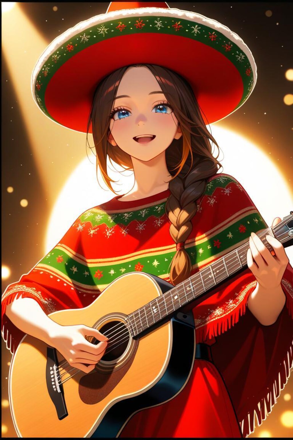 クリスマスなポンチョ