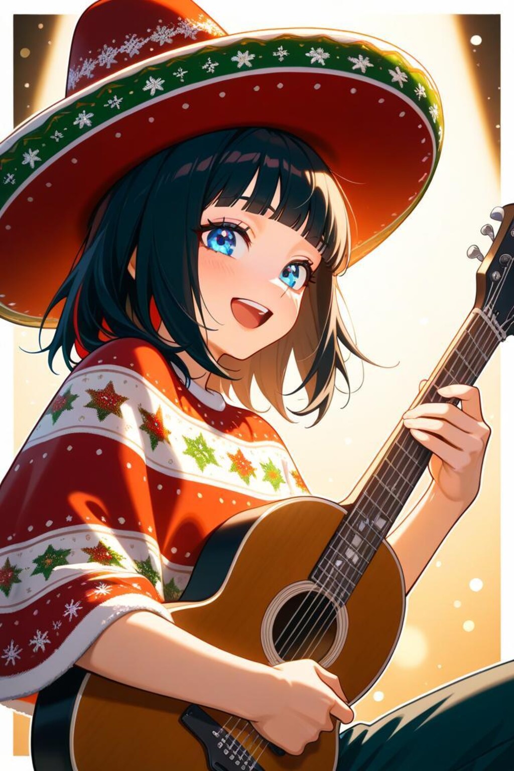 クリスマスなポンチョ