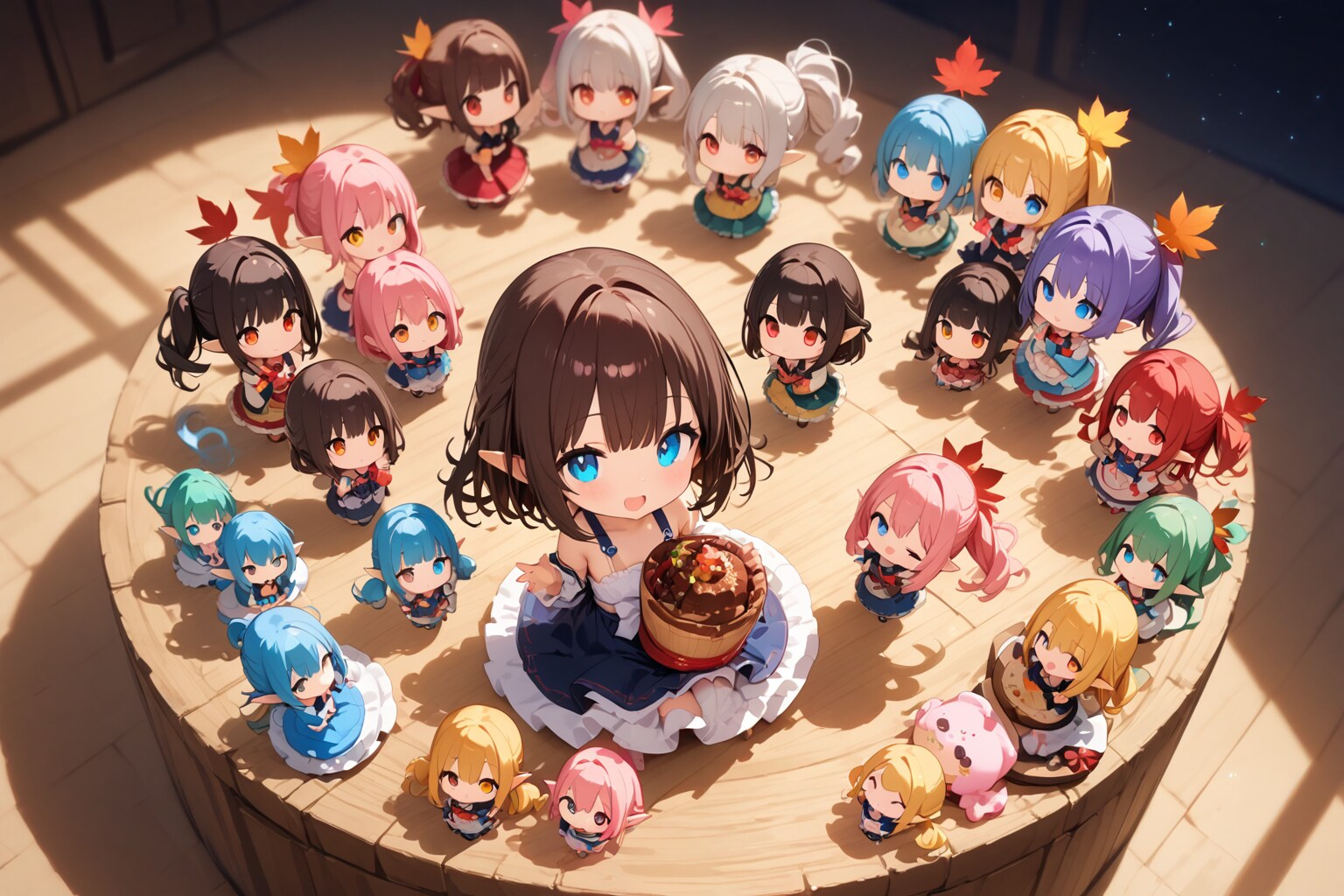 紅葉を頭に。 | の人気AIイラスト・グラビア