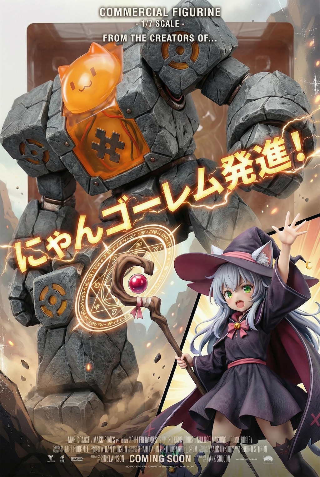 にゃんゴーレムとネコミミ魔女でロボパイ！