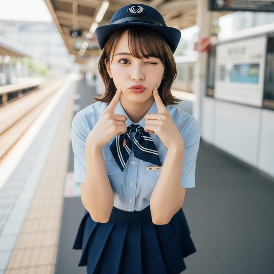 鉄道会社職員 | の人気AIイラスト・グラビア