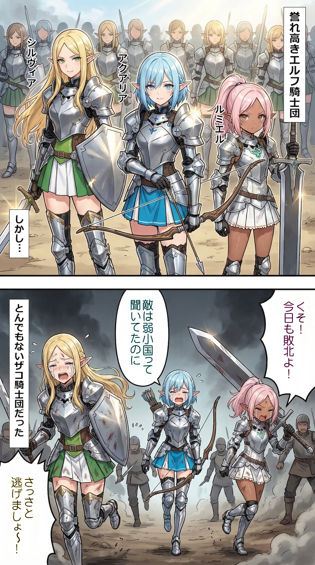 「それゆけ！最弱不敗のエルフ騎士団」の日常