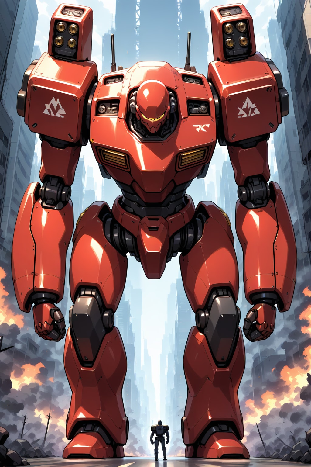 赤いロボット | の人気AIイラスト・グラビア