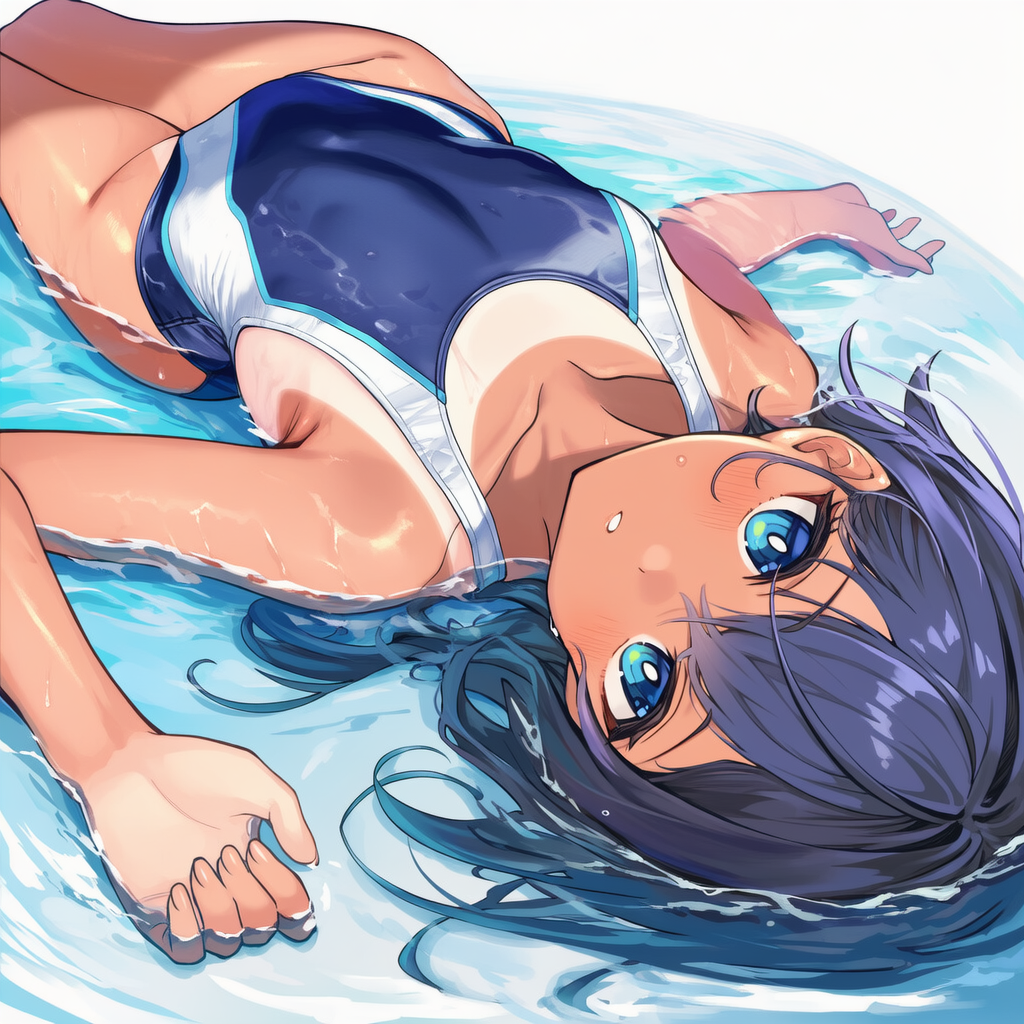 ぺたんこ競泳水着