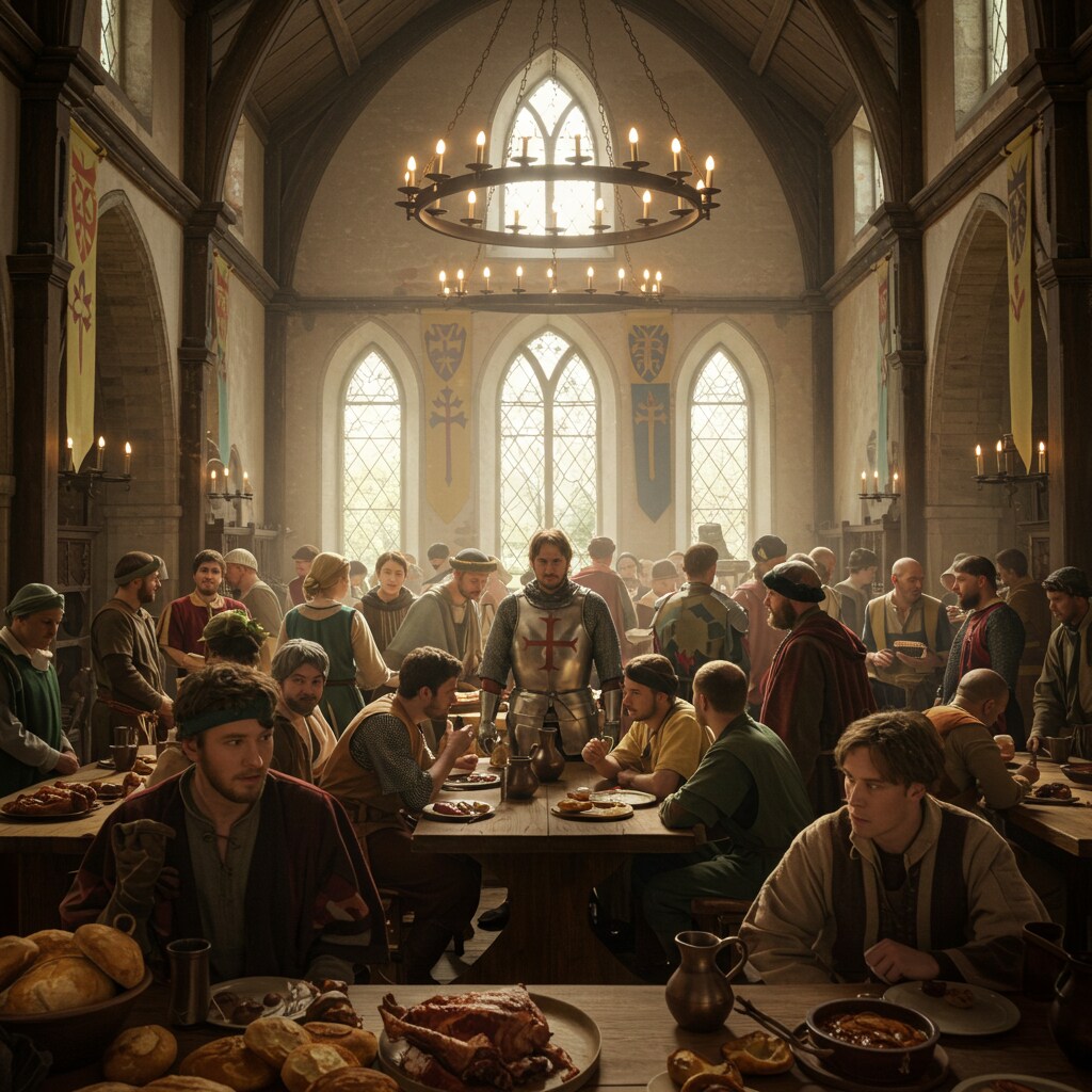 中世のカフェテリア