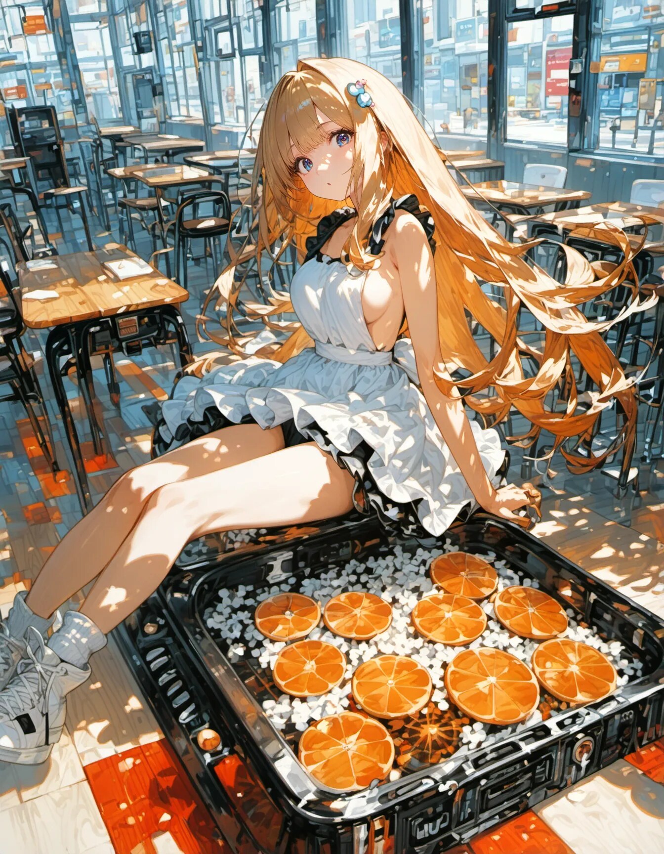 Orange Slice Maid | の人気AIイラスト・グラビア