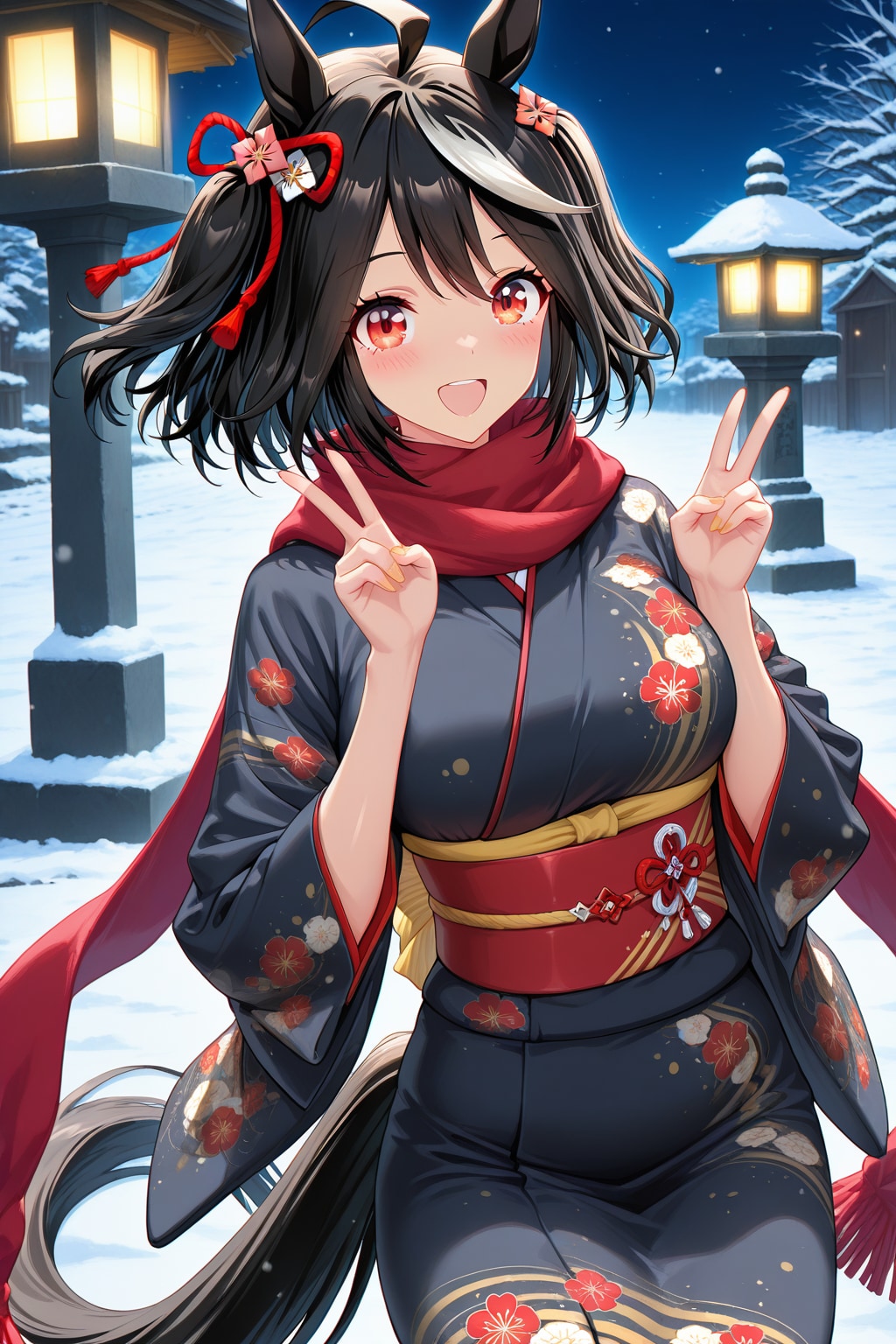 ダブルピースキタちゃん