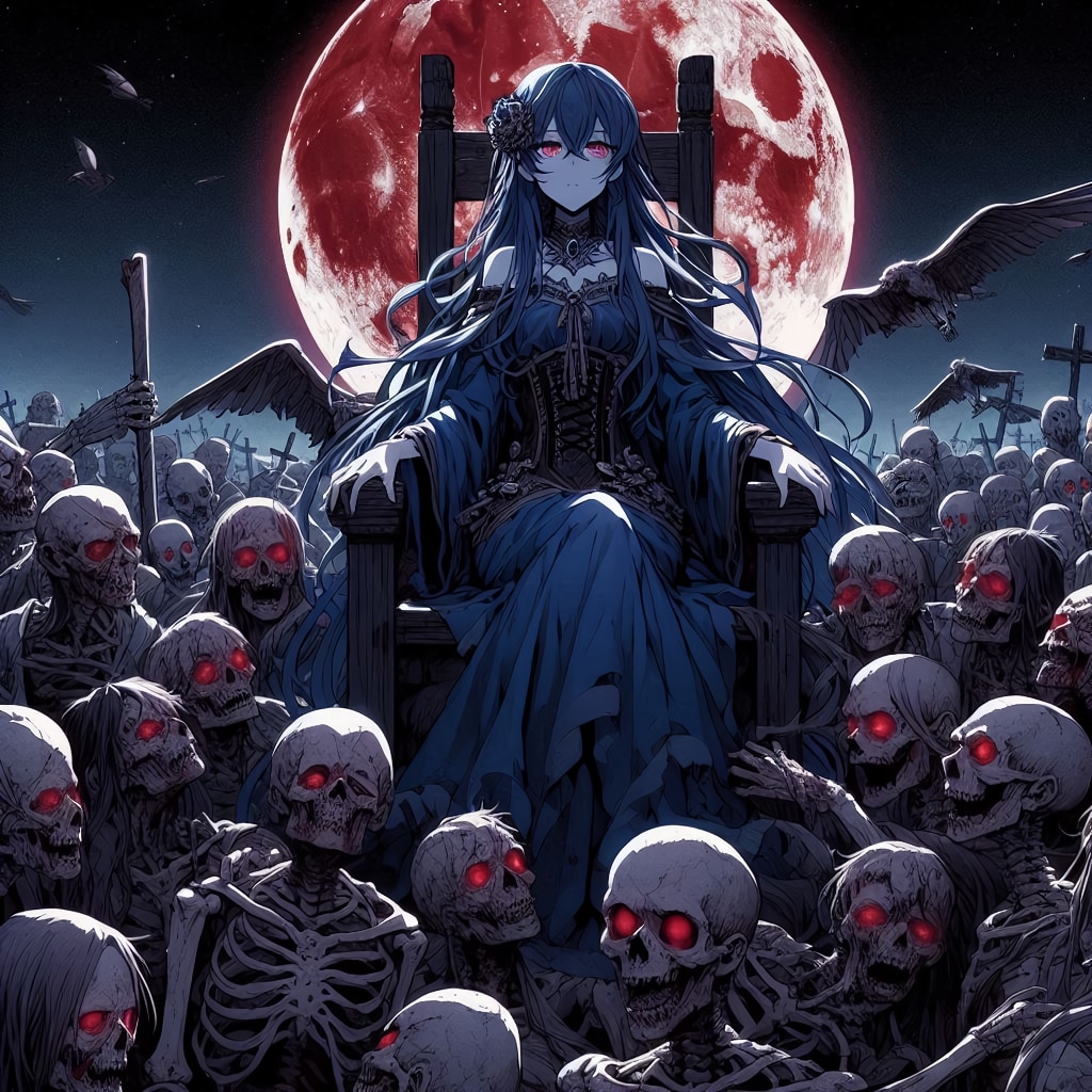 【6号】死霊術師8 | の人気AIイラスト・グラビア