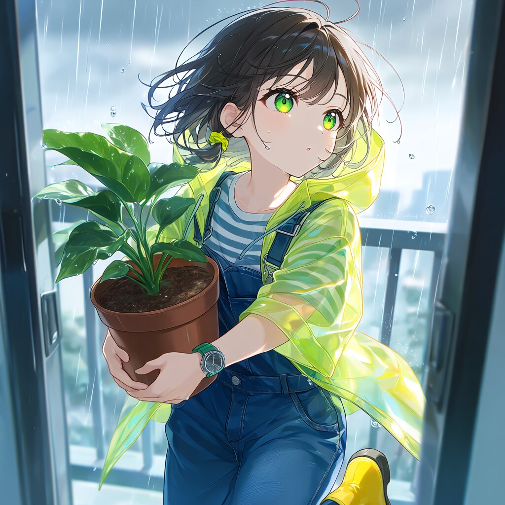 物が飛ばないように…。