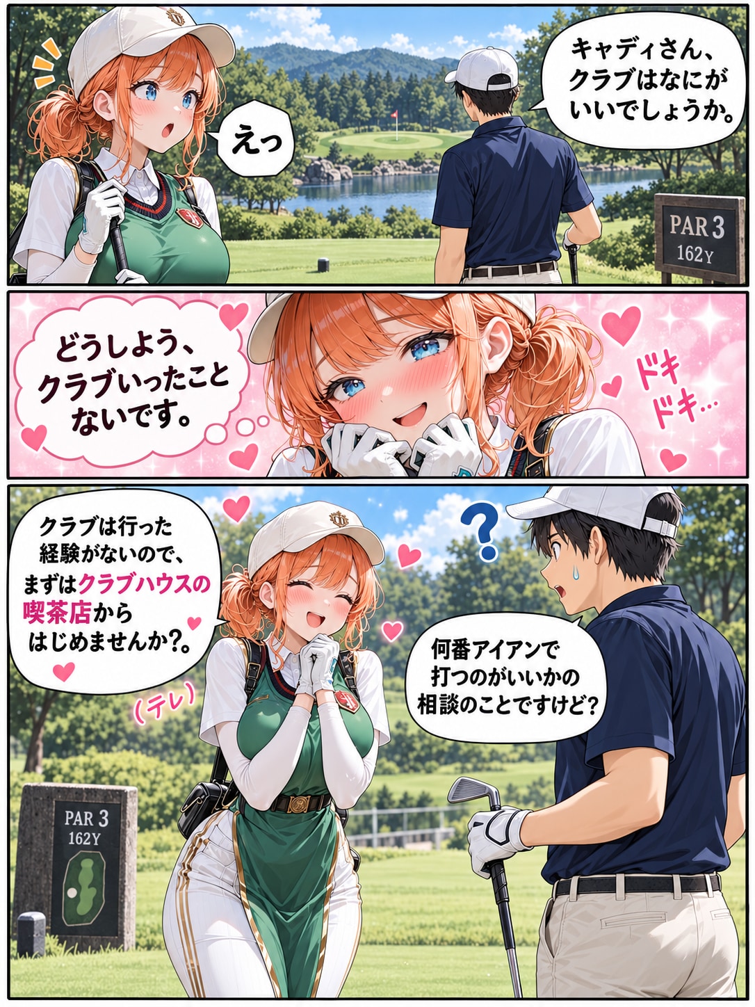 キャディさん②「クラブ」 | の人気AIイラスト・グラビア