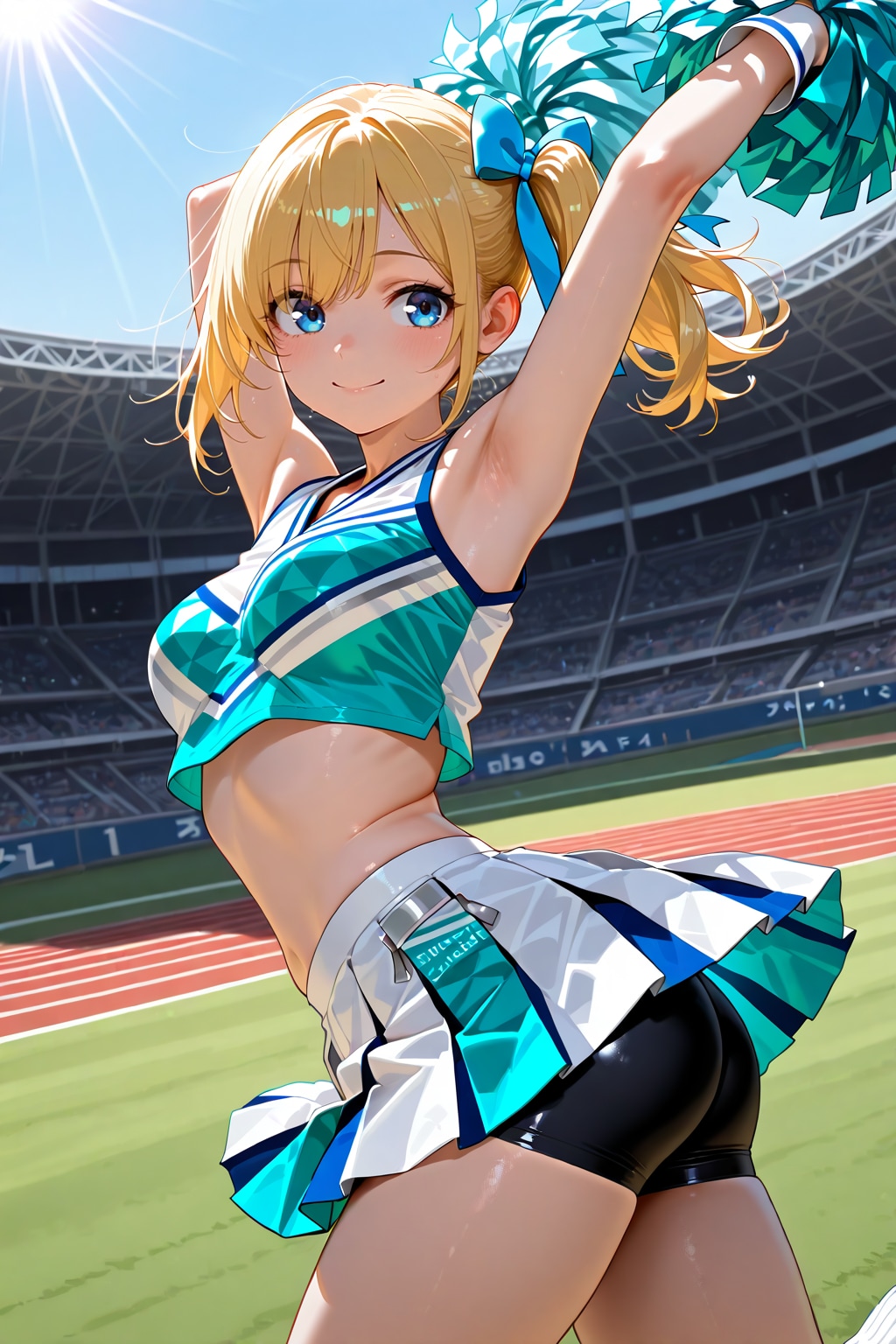 金髪少女チアガール