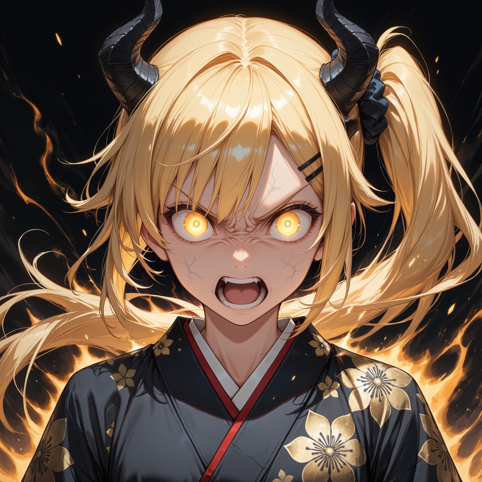 女鬼役で怒りの方向女鬼高生さん | の人気AIイラスト・グラビア