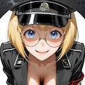 軍服 de 胸チラ 3枚目