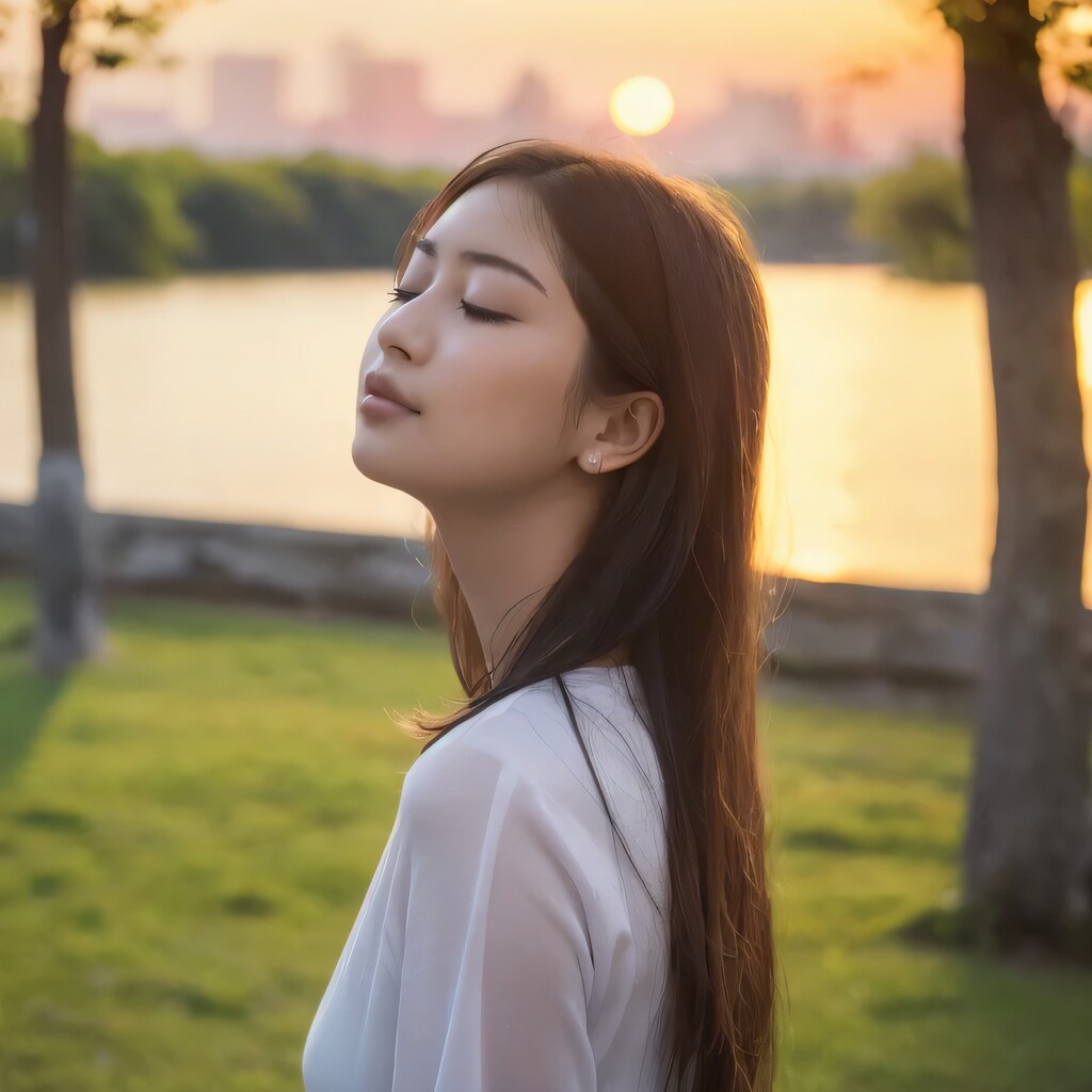 黒髪ロングでワンピースの美女６８