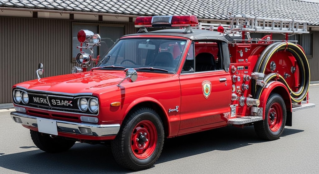 スカイライン消防車