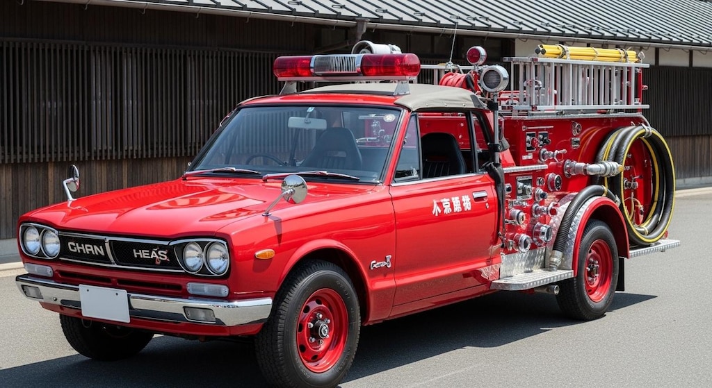 スカイライン消防車