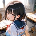 半脱ぎのまま座って 3枚目