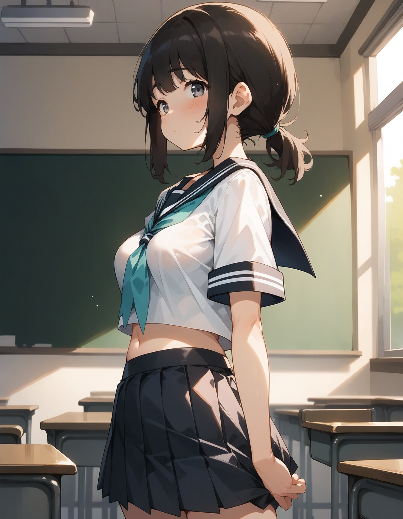 黒髪ロングちゃんJC時代
