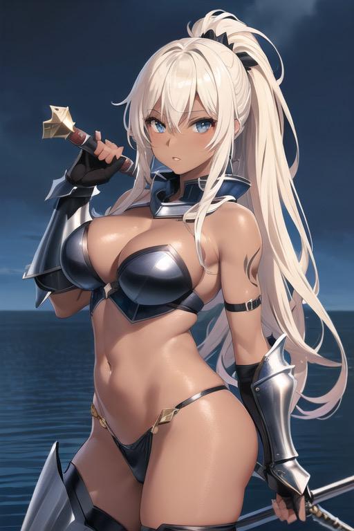 褐色女戦士