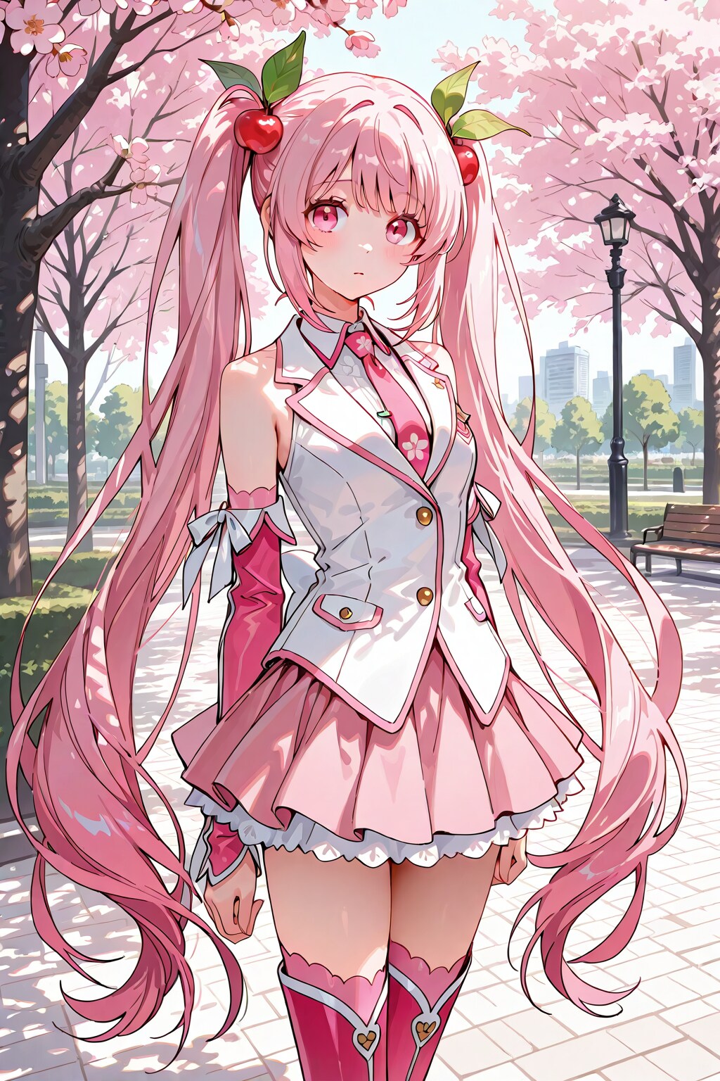 BONSAI桜ミク01 | の人気AIイラスト・グラビア