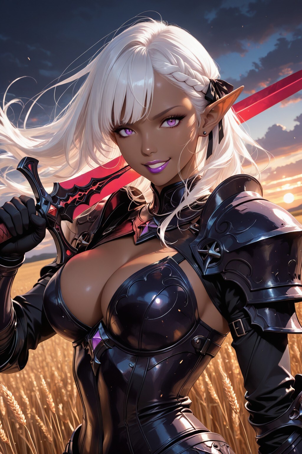 Beautiful Dark Elf（漆黒の傭兵・ダークエルフ【プロフィール・自己紹介／冒険と休息と。篇】）