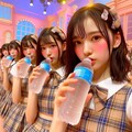 リアルなアイドルの水分補給 6枚目