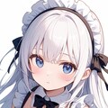 白髪ロングメイド 4枚目