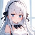 白髪ロングメイド 2枚目