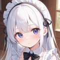 白髪ロングメイド 3枚目