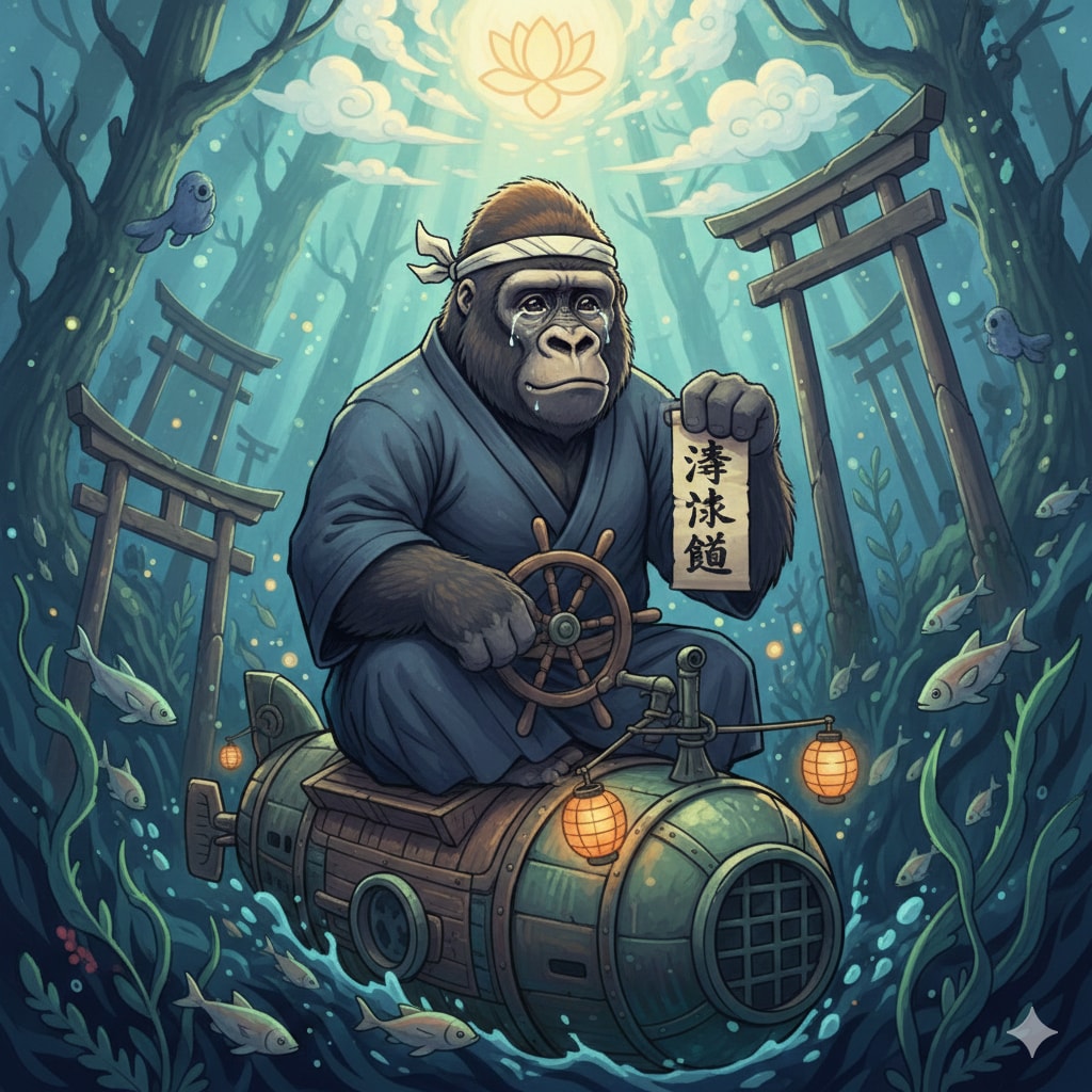 潜水艦道を極めるセンチメンタルゴリラ | の人気AIイラスト・グラビア