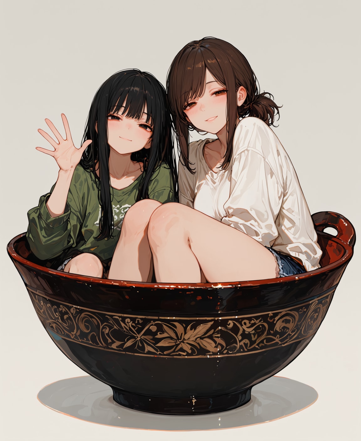 親娘丼（直球） | の人気AIイラスト・グラビア