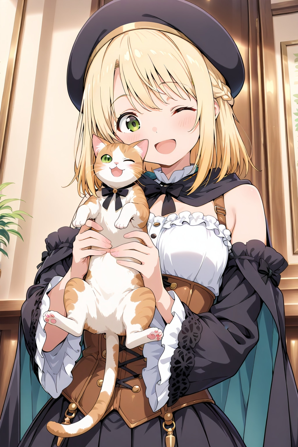 エルフちゃんと😸 | の人気AIイラスト・グラビア