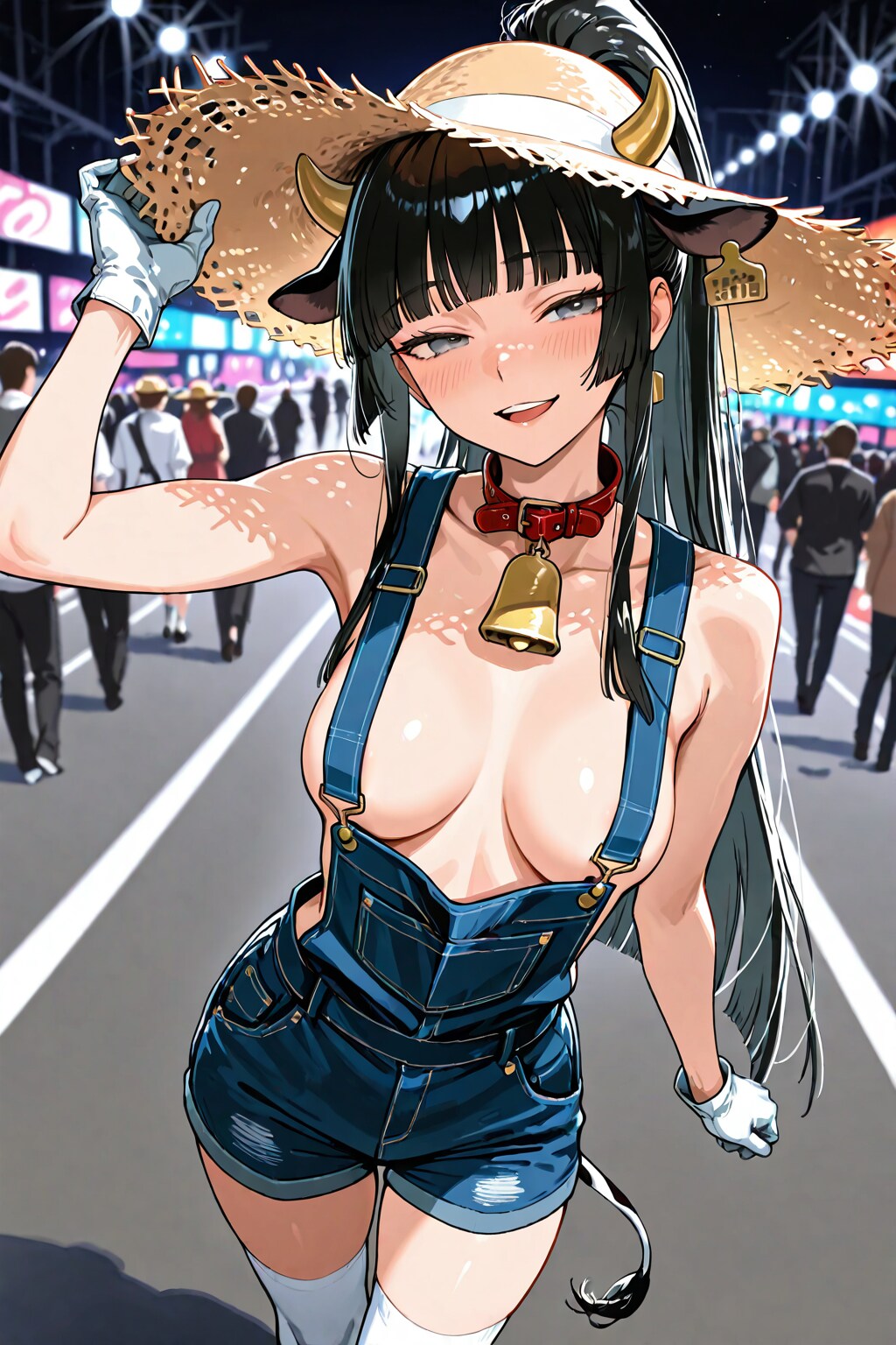 闊歩する牛娘✨