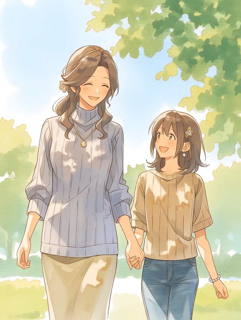 母と娘425 | の人気AIイラスト・グラビア