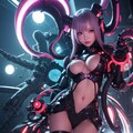ロボットガール サイボーグガールにハマりました。ハロウィン版や着物、水着など作れたら色々、生成していきたいです 4枚目