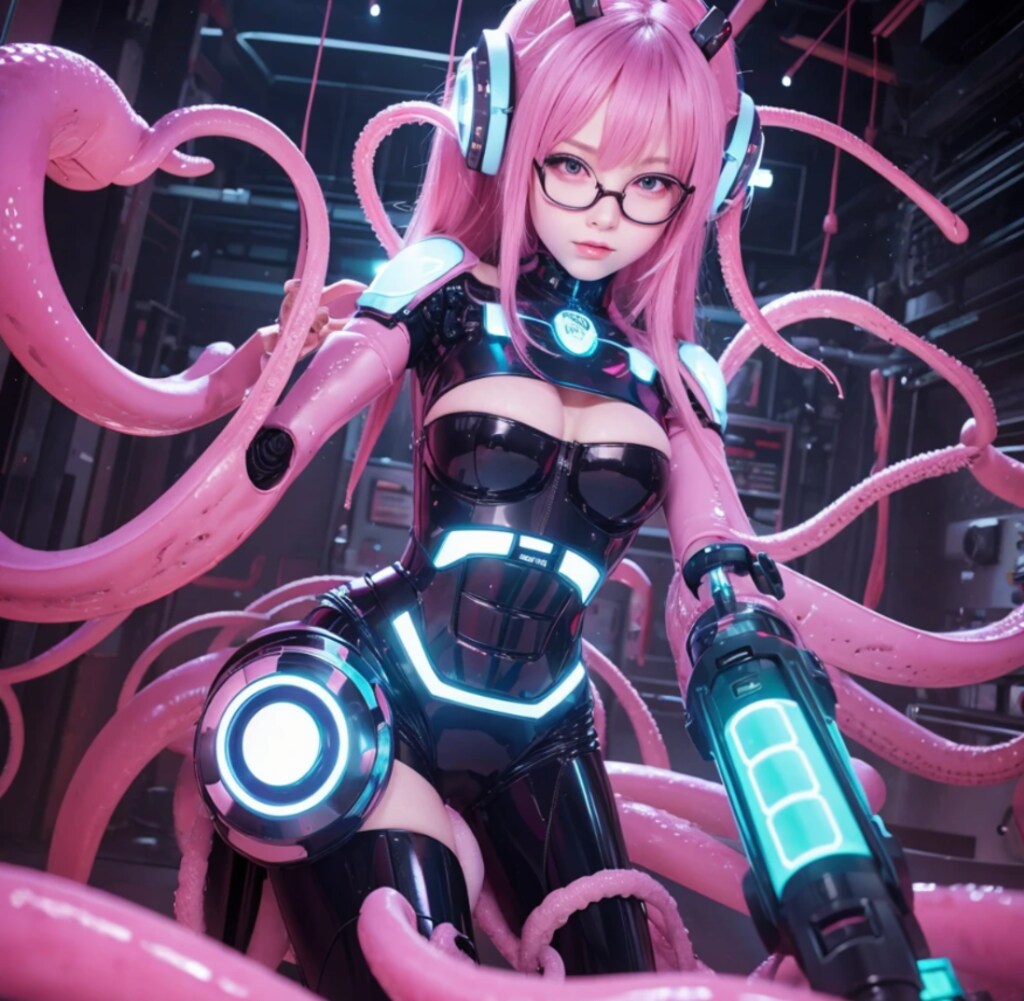 ロボットガール サイボーグガールにハマりました。ハロウィン版や着物、水着など作れたら色々、生成していきたいです