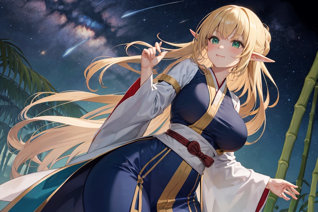 金髪エルフさん_04_七夕