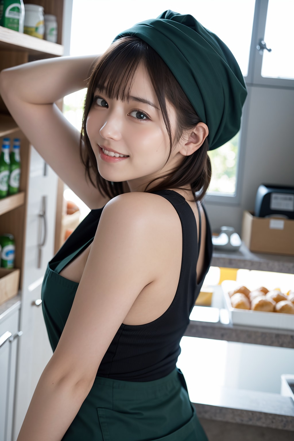 食品売り場の店員