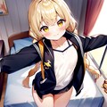 金髪みつあみツインテ 2枚目